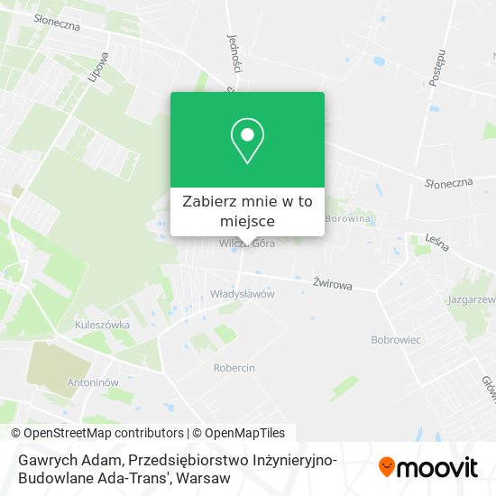 Mapa Gawrych Adam, Przedsiębiorstwo Inżynieryjno-Budowlane Ada-Trans'