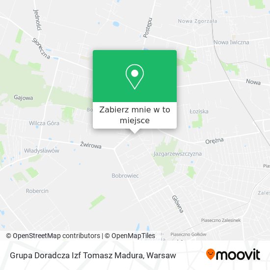 Mapa Grupa Doradcza Izf Tomasz Madura