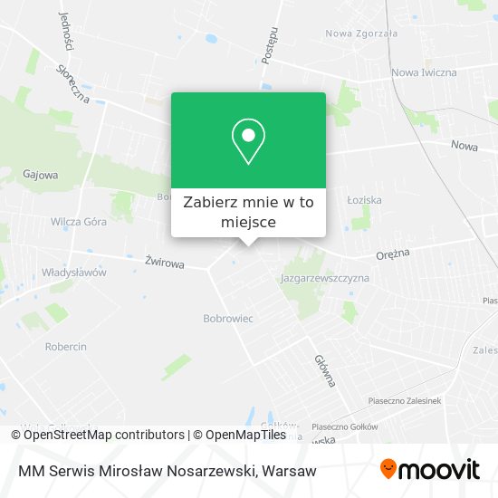 Mapa MM Serwis Mirosław Nosarzewski