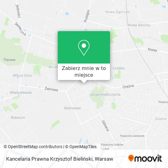 Mapa Kancelaria Prawna Krzysztof Bieliński