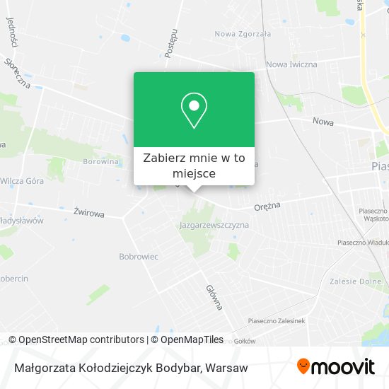 Mapa Małgorzata Kołodziejczyk Bodybar