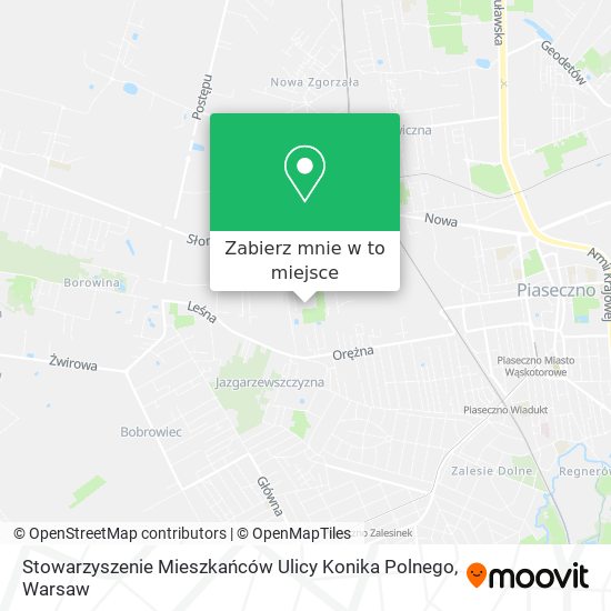 Mapa Stowarzyszenie Mieszkańców Ulicy Konika Polnego