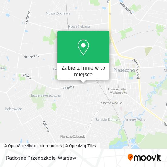 Mapa Radosne Przedszkole