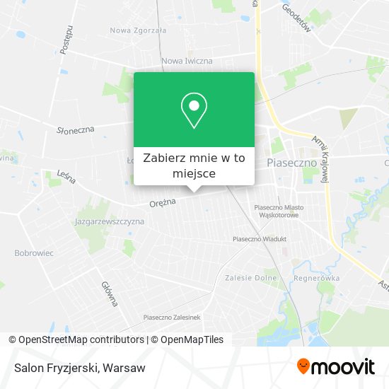 Mapa Salon Fryzjerski