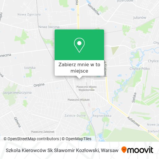 Mapa Szkoła Kierowców Sk Sławomir Kozłowski