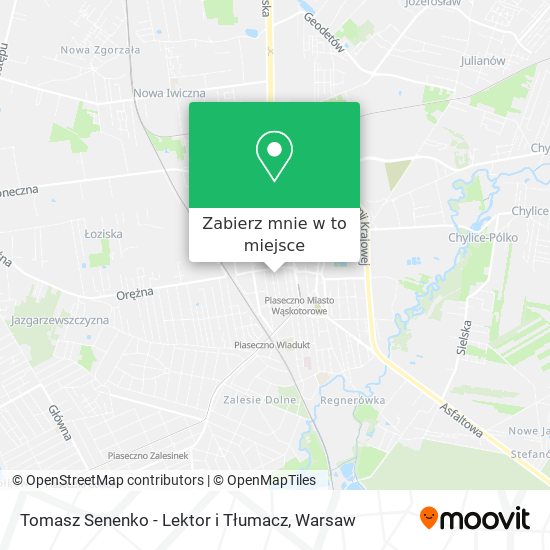 Mapa Tomasz Senenko - Lektor i Tłumacz