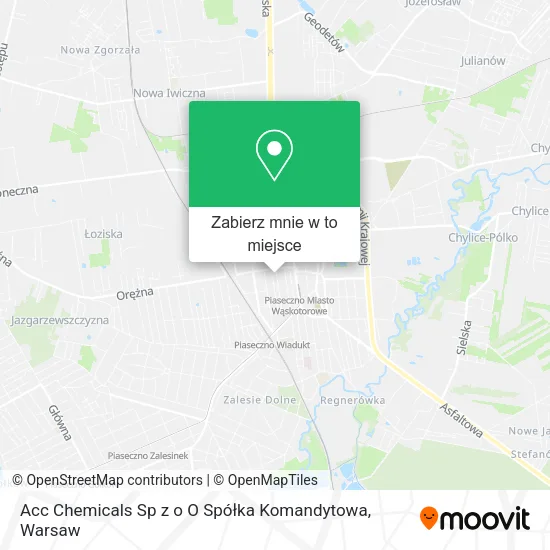Mapa Acc Chemicals Sp z o O Spółka Komandytowa