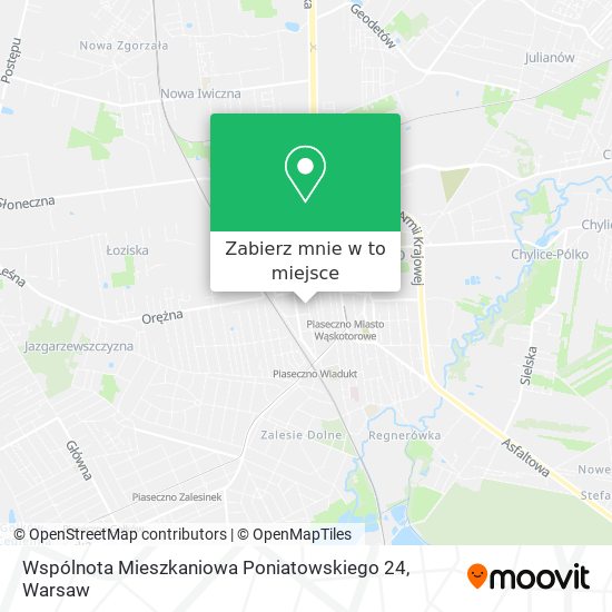 Mapa Wspólnota Mieszkaniowa Poniatowskiego 24