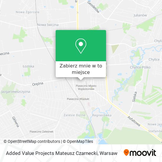 Mapa Added Value Projects Mateusz Czarnecki