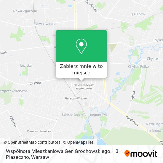 Mapa Wspólnota Mieszkaniowa Gen.Grochowskiego 1 3 Piaseczno