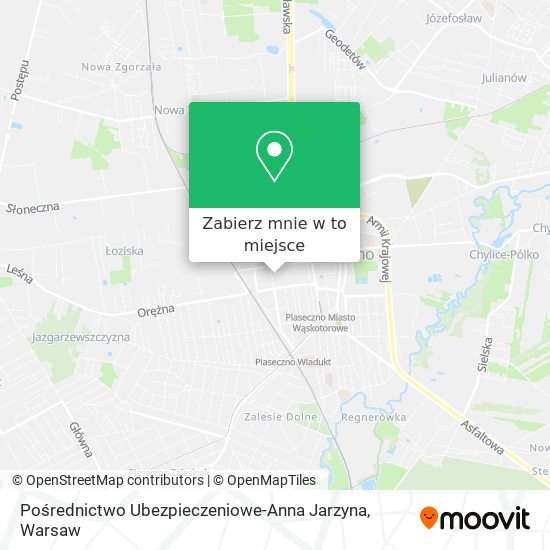 Mapa Pośrednictwo Ubezpieczeniowe-Anna Jarzyna