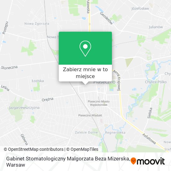 Mapa Gabinet Stomatologiczny Malgorzata Beza Mizerska