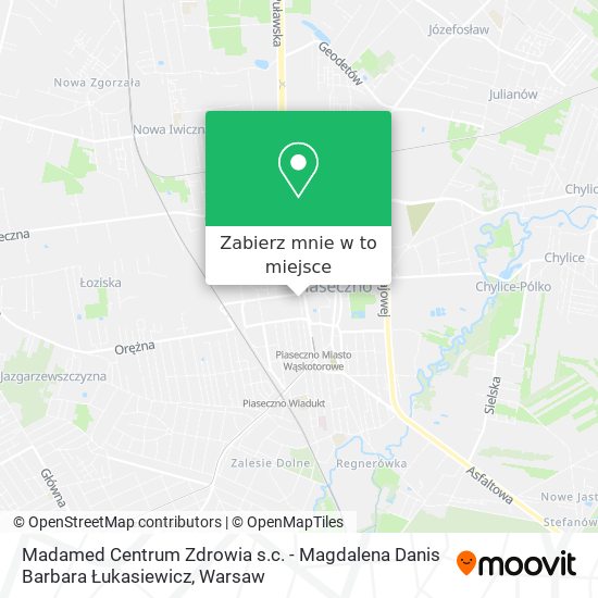 Mapa Madamed Centrum Zdrowia s.c. - Magdalena Danis Barbara Łukasiewicz