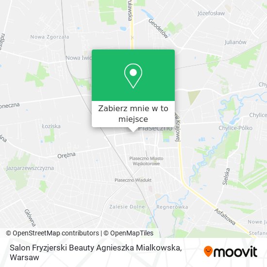 Mapa Salon Fryzjerski Beauty Agnieszka Mialkowska