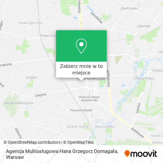 Mapa Agencja Multiusługowa Hana Grzegorz Domagała