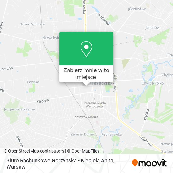 Mapa Biuro Rachunkowe Górzyńska - Kiepiela Anita