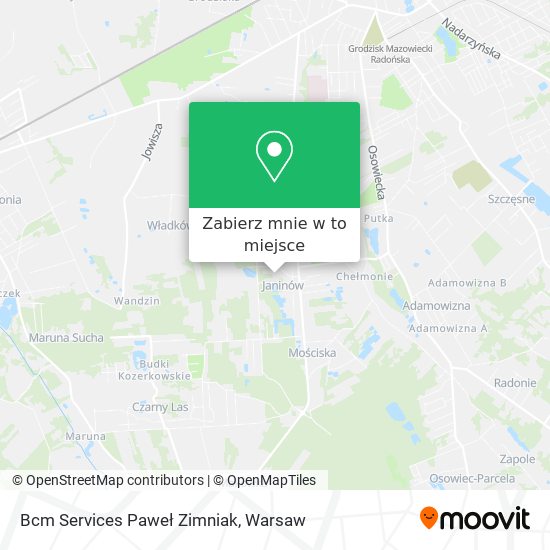 Mapa Bcm Services Paweł Zimniak