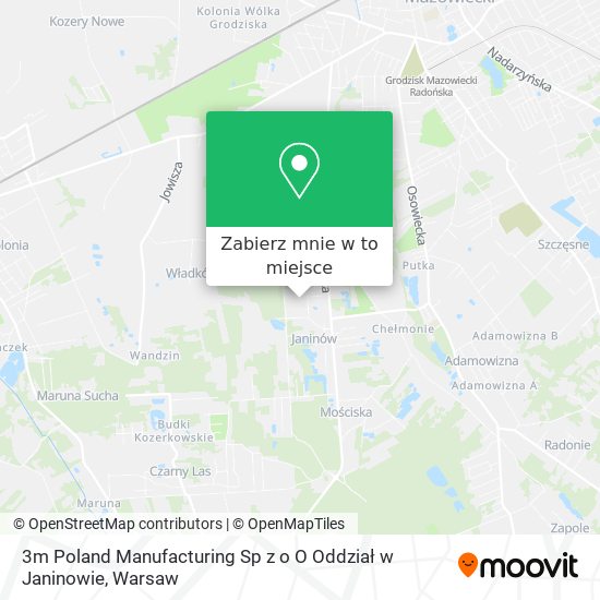 Mapa 3m Poland Manufacturing Sp z o O Oddział w Janinowie