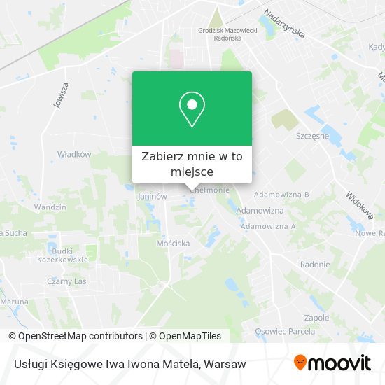 Mapa Usługi Księgowe Iwa Iwona Matela