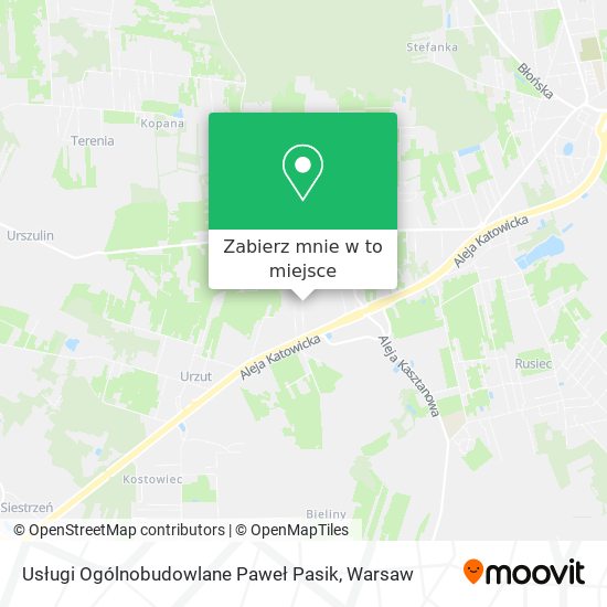 Mapa Usługi Ogólnobudowlane Paweł Pasik