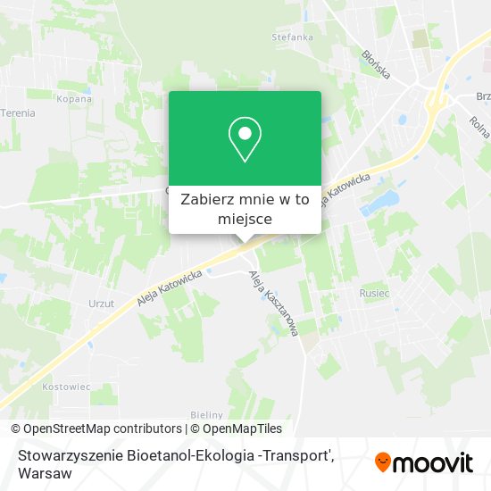 Mapa Stowarzyszenie Bioetanol-Ekologia -Transport'