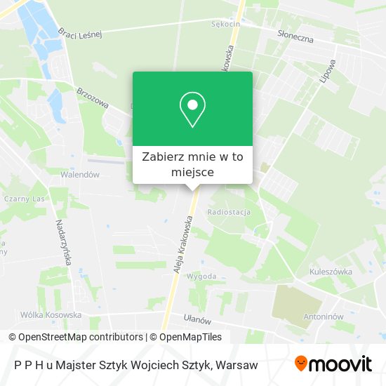 Mapa P P H u Majster Sztyk Wojciech Sztyk