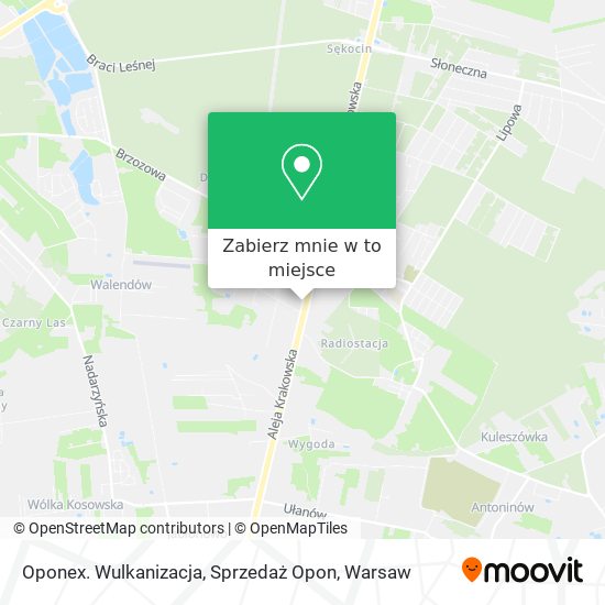 Mapa Oponex. Wulkanizacja, Sprzedaż Opon