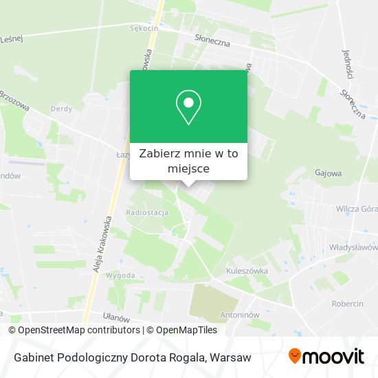 Mapa Gabinet Podologiczny Dorota Rogala