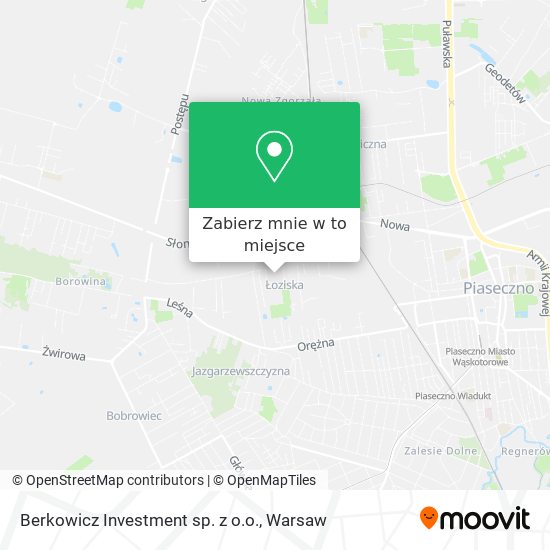 Mapa Berkowicz Investment sp. z o.o.