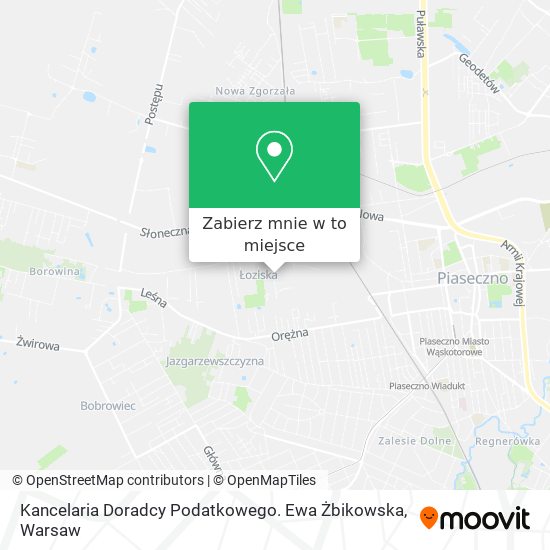 Mapa Kancelaria Doradcy Podatkowego. Ewa Żbikowska