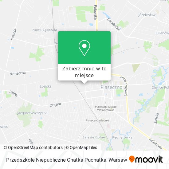 Mapa Przedszkole Niepubliczne Chatka Puchatka