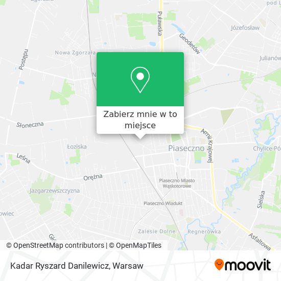 Mapa Kadar Ryszard Danilewicz