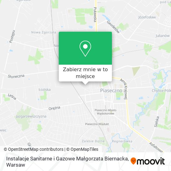 Mapa Instalacje Sanitarne i Gazowe Małgorzata Biernacka