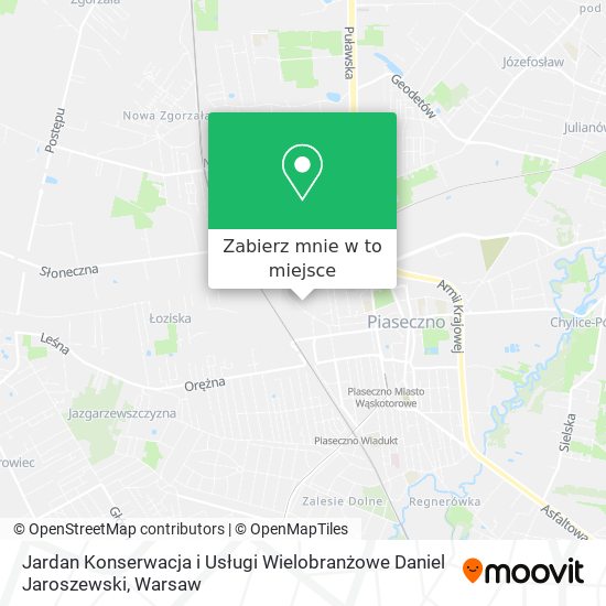 Mapa Jardan Konserwacja i Usługi Wielobranżowe Daniel Jaroszewski