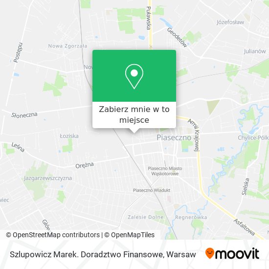 Mapa Szlupowicz Marek. Doradztwo Finansowe