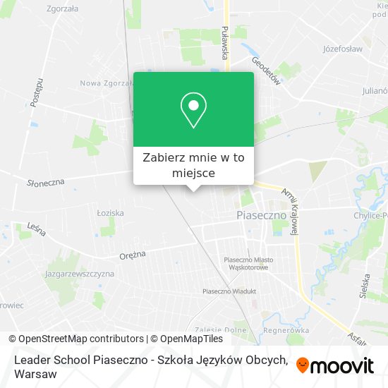 Mapa Leader School Piaseczno - Szkoła Języków Obcych