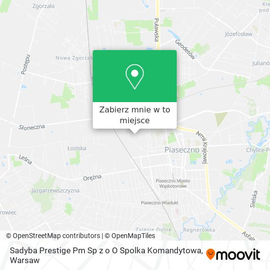 Mapa Sadyba Prestige Pm Sp z o O Spolka Komandytowa