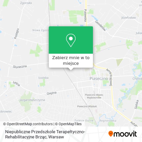 Mapa Niepubliczne Przedszkole Terapełtyczno-Rehabilitacyjne Brząc