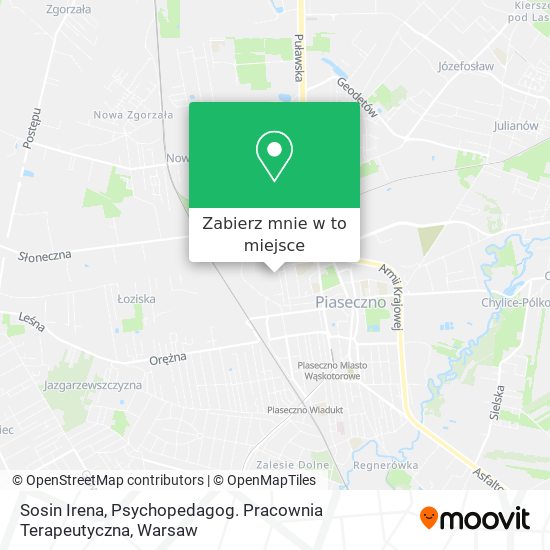 Mapa Sosin Irena, Psychopedagog. Pracownia Terapeutyczna