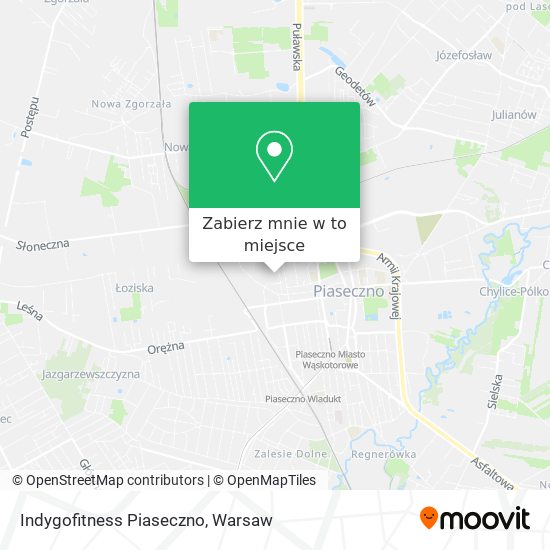 Mapa Indygofitness Piaseczno