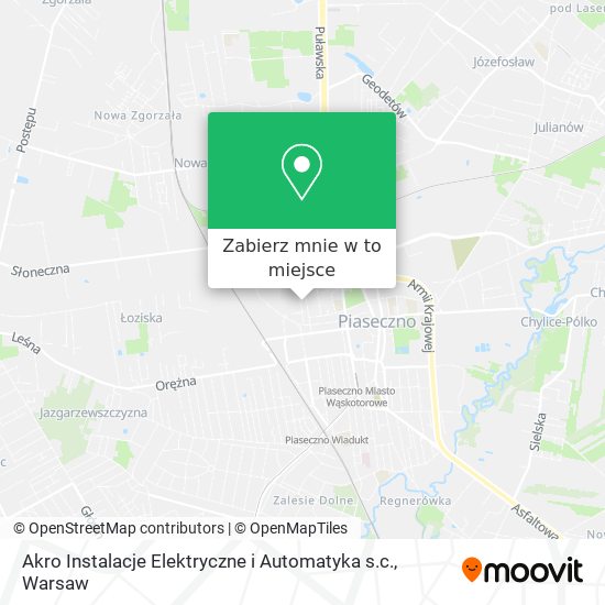 Mapa Akro Instalacje Elektryczne i Automatyka s.c.