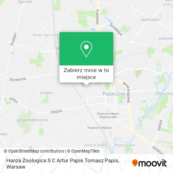 Mapa Hanza Zoologica S C Artur Papis Tomasz Papis