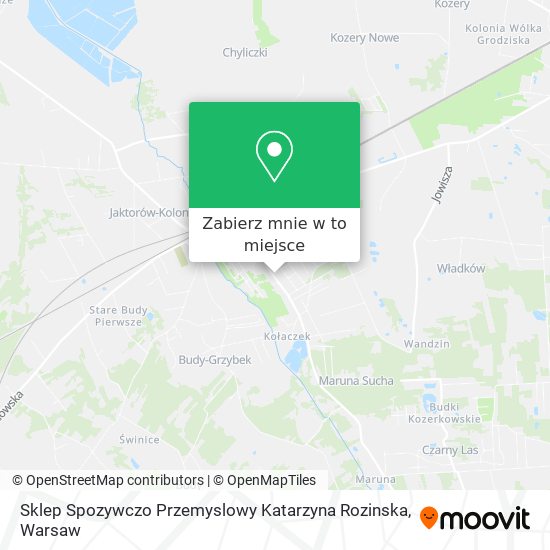 Mapa Sklep Spozywczo Przemyslowy Katarzyna Rozinska