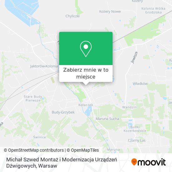 Mapa Michał Szwed Montaż i Modernizacja Urządzeń Dźwigowych