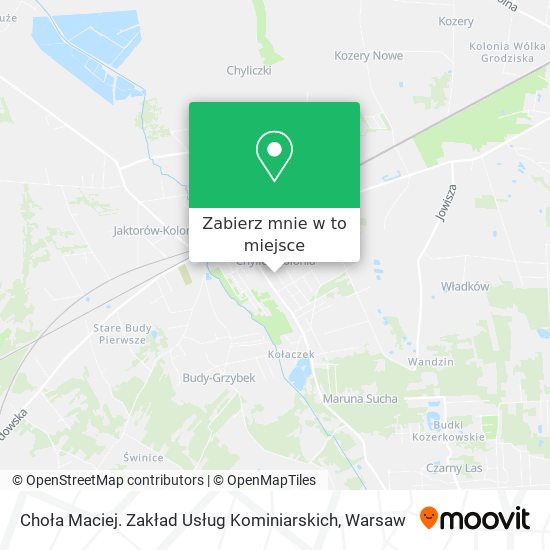 Mapa Choła Maciej. Zakład Usług Kominiarskich