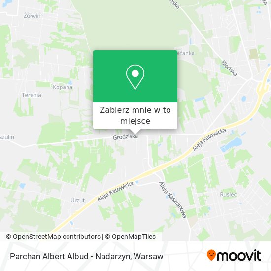 Mapa Parchan Albert Albud - Nadarzyn