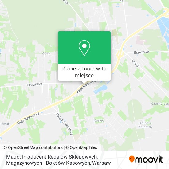 Mapa Mago. Producent Regalów Sklepowych, Magazynowych i Boksów Kasowych