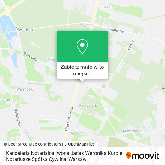 Mapa Kancelaria Notarialna Iwona Janas Weronika Kurpiel Notariusze Spółka Cywilna