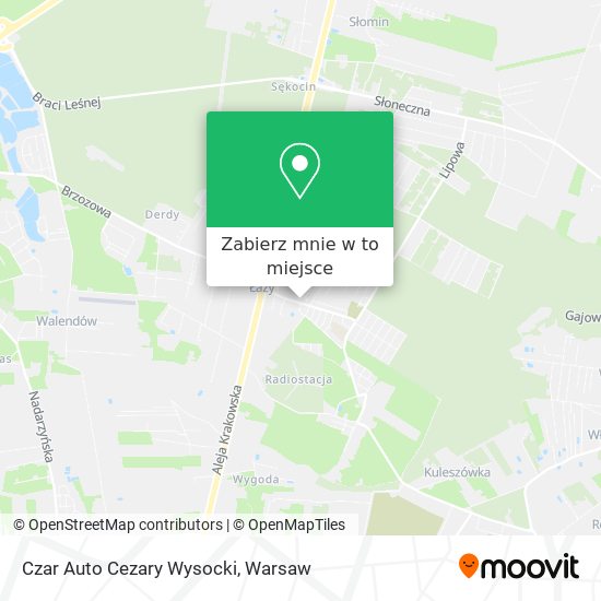 Mapa Czar Auto Cezary Wysocki