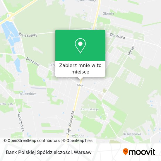 Mapa Bank Polskiej Spółdzielczości